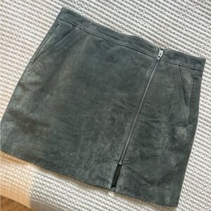 Blank NYC Green Suede Mini Skirt